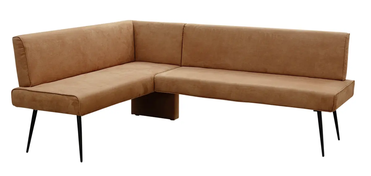 Eckbank EM Vari - Stellmaß ca. 160 x 208 cm, Stoff, braun