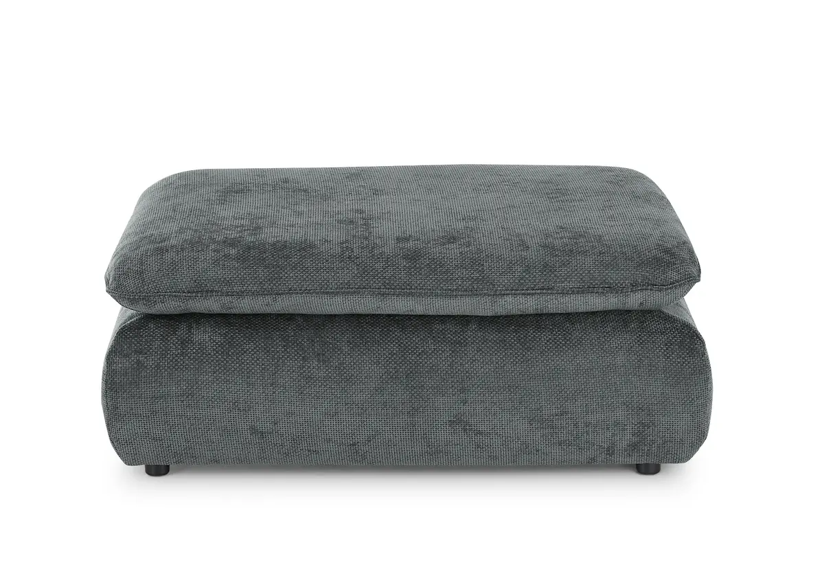 Hocker - Stoff, Graublau