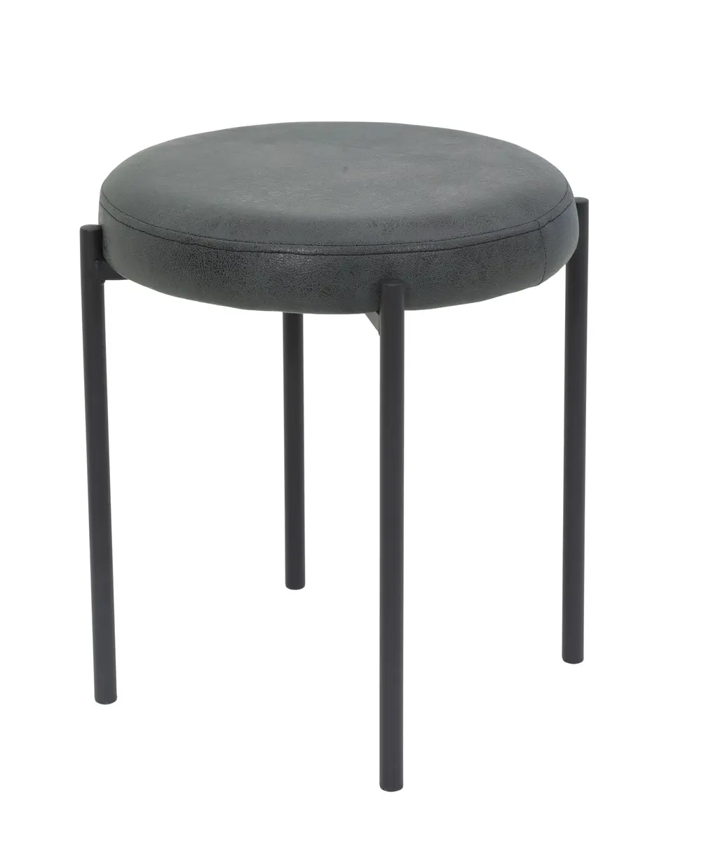 Hocker - Microfaser, Vintage Anthrazit