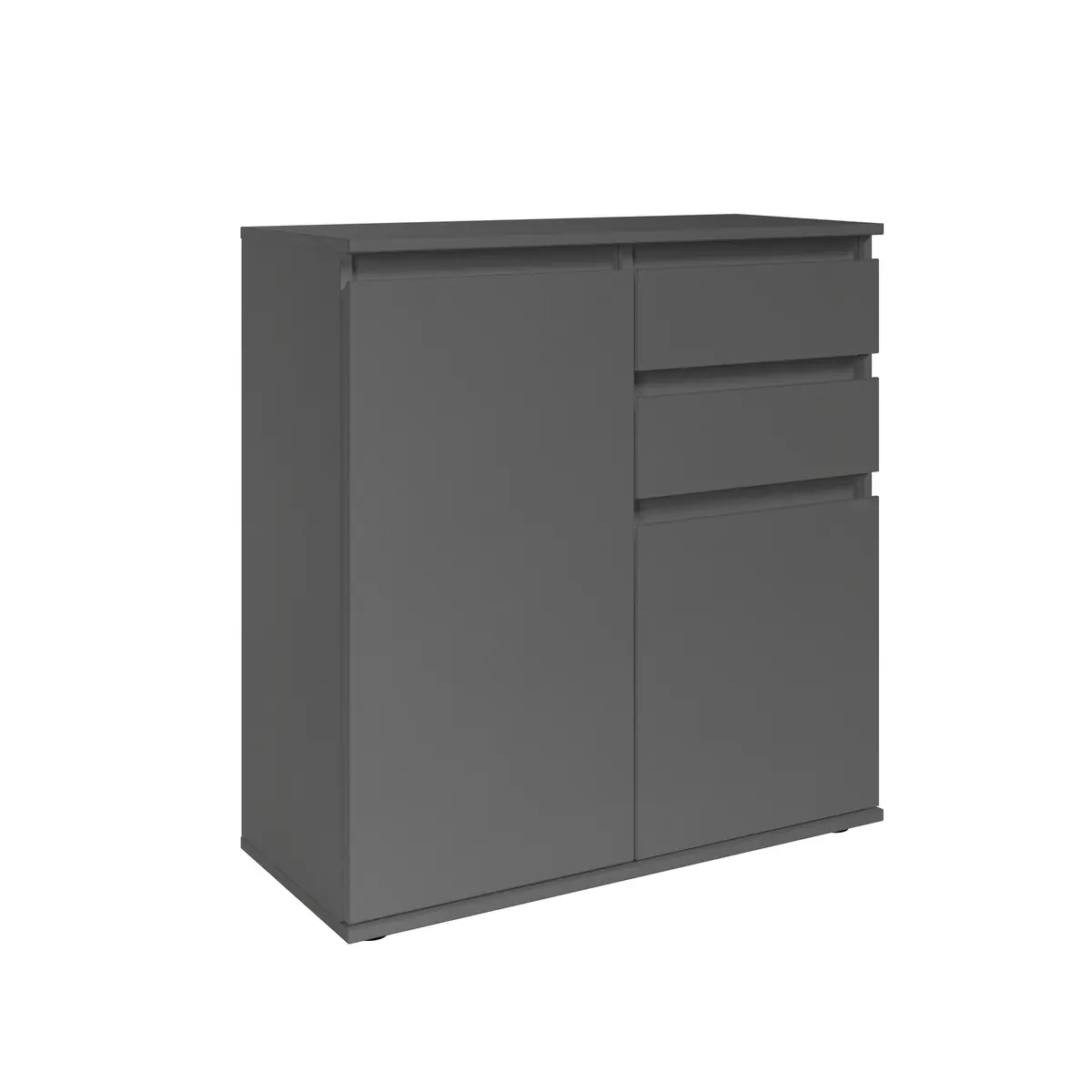 Kommode - B ca. 80 cm, Anthrazit