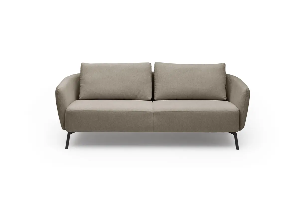 Sofa CARLLOTA - 3-Sitzer, Stoff, Silbergrau