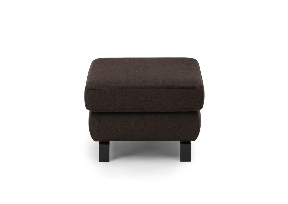 Hocker CALM PLUS 2.0 - BL ca. 66x66 cm, Stoff, Dunkelbraun