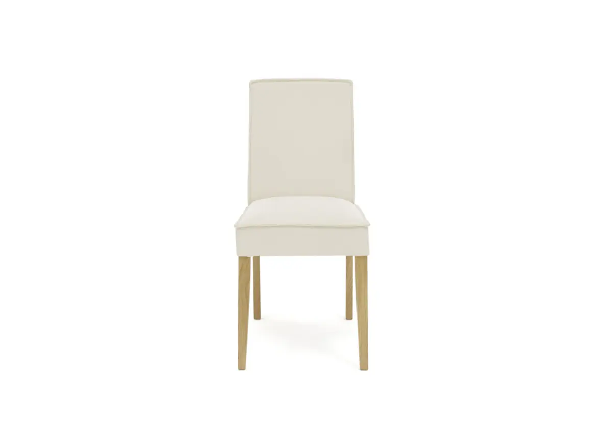 Stuhl  SITTING TOGETHER_L- Stoff, Creme, Eiche Natur