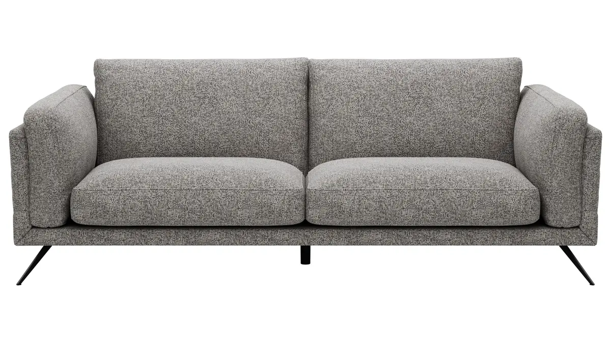 Sofa Valdemoro - 3-Sitzer, Stoff, Grau