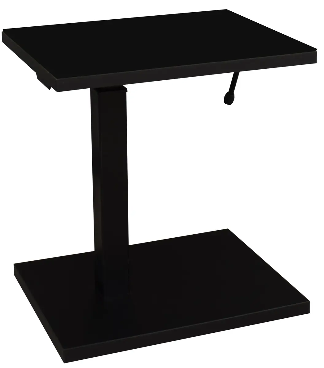 Beistelltisch - höhenverstellbar, LB ca. 45x35 cm, Schwarz