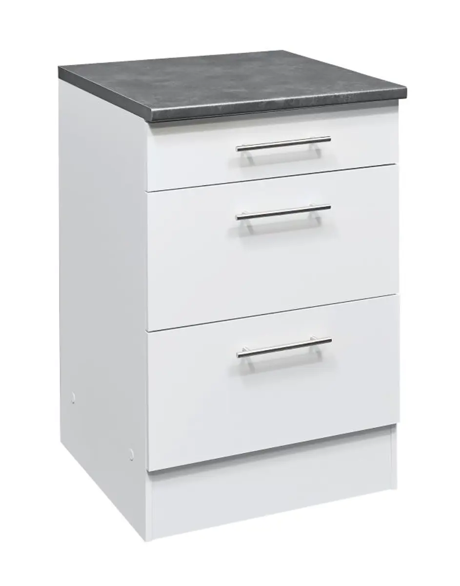 Unterschrank- B ca. 60 cm, Weiß, Matt