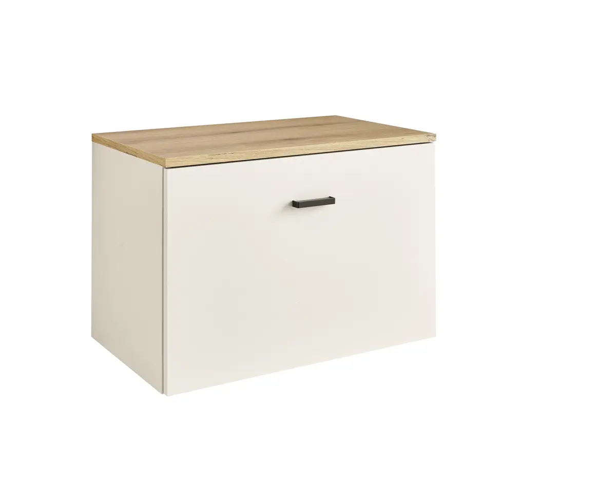 Schuhbank - B ca. 60 cm, Kaschmir, Evoke Eiche Nachbildung