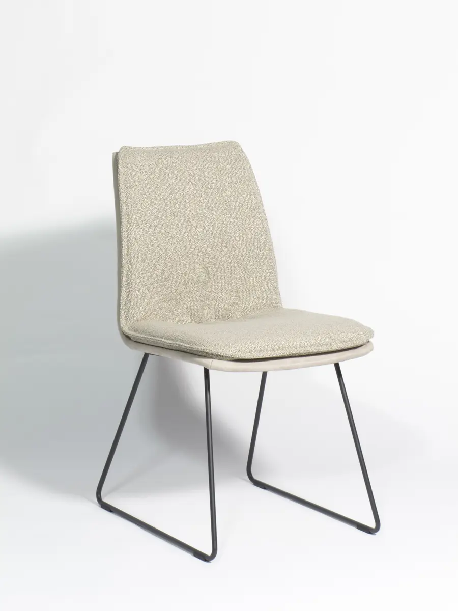 Polsterstuhl - Stoff, beige