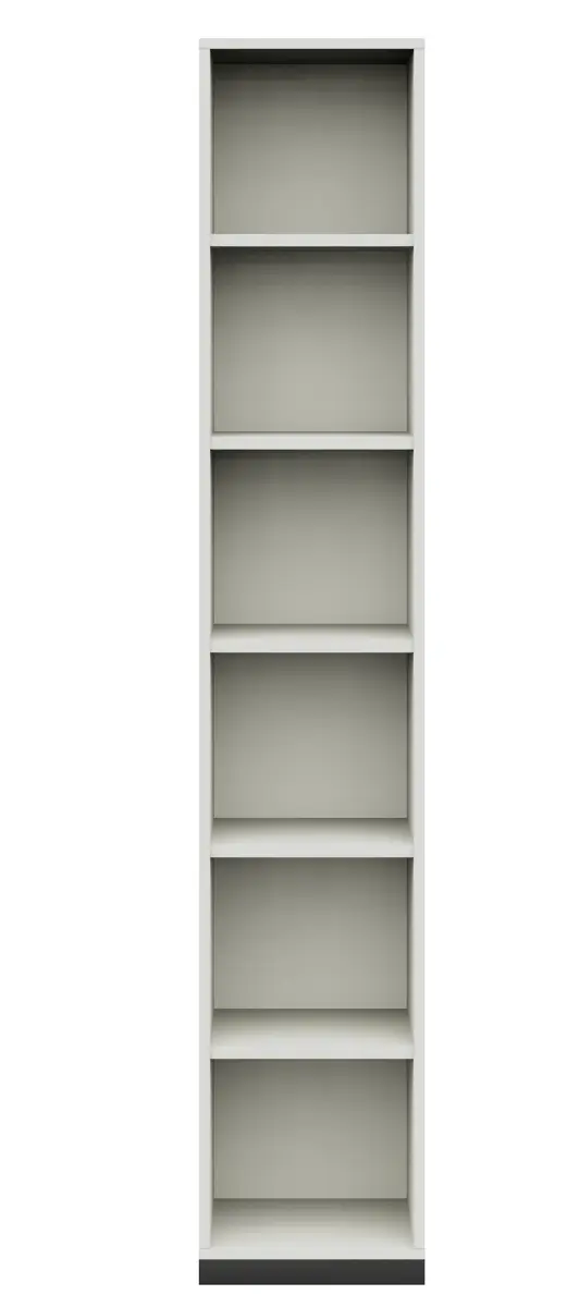 Regal - B. ca. 40 cm, Melamin, Mittelgrau