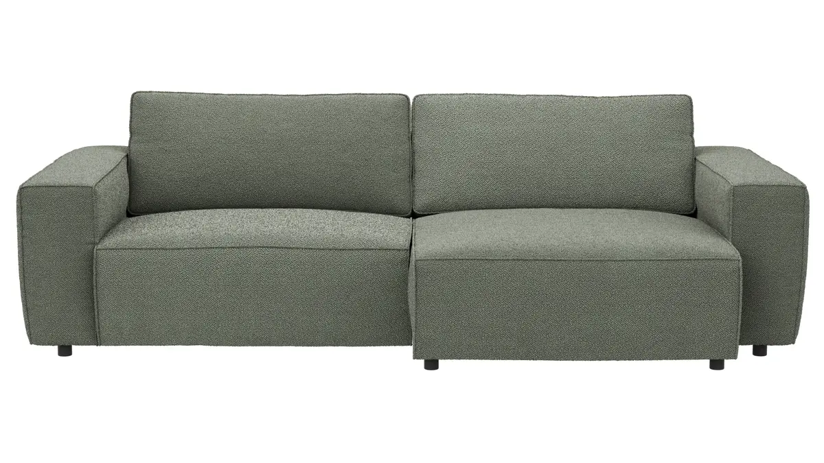 Sofa Lilaia - 1,5-Sitzer XL mit 1,5-Sitzer XL Tief, Stoff, Olivgrün