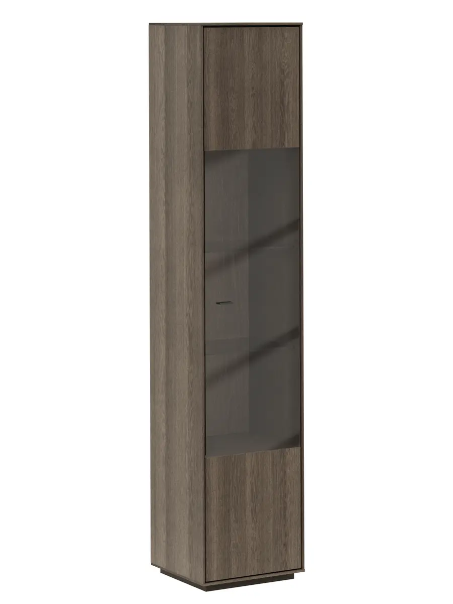 Vitrine Saratoga - rechts, Buche massiv, silbergrau geölt