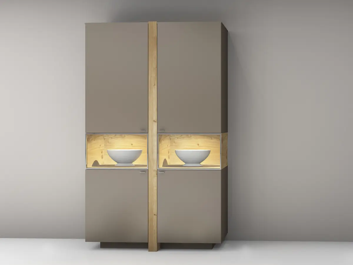 Vitrine - Lack, Grau