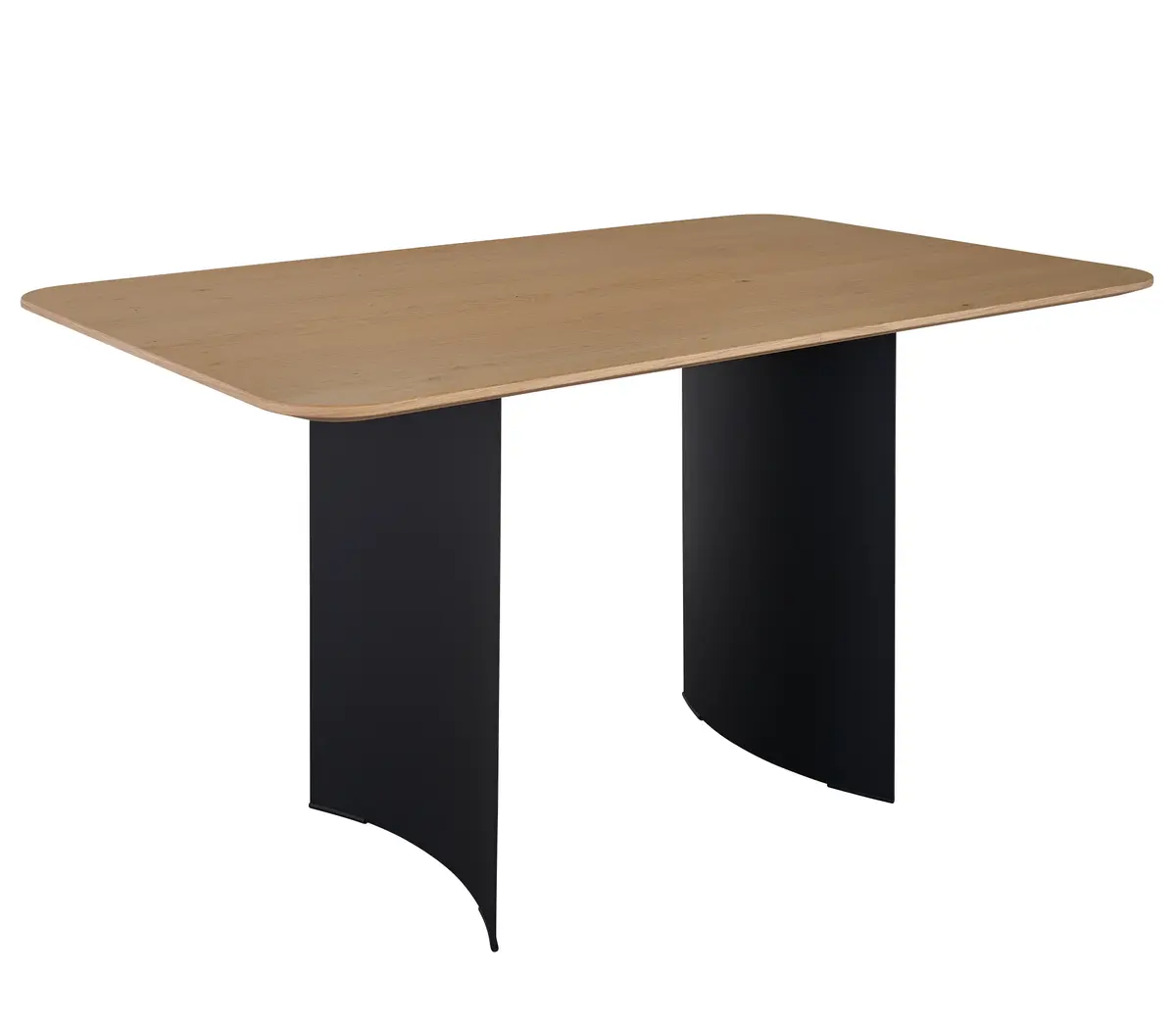 Esstisch Calvia - LB. ca. 140x90 cm, Asteiche furnier, Bianco