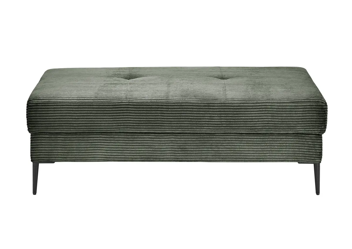 Hocker - Stoff, Grün