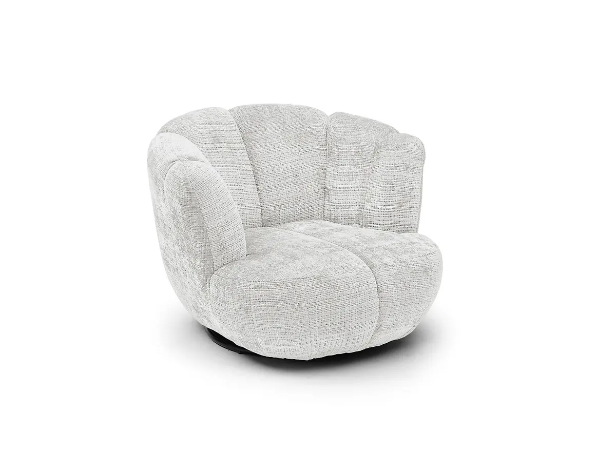 Drehsessel- Stoff, Creme