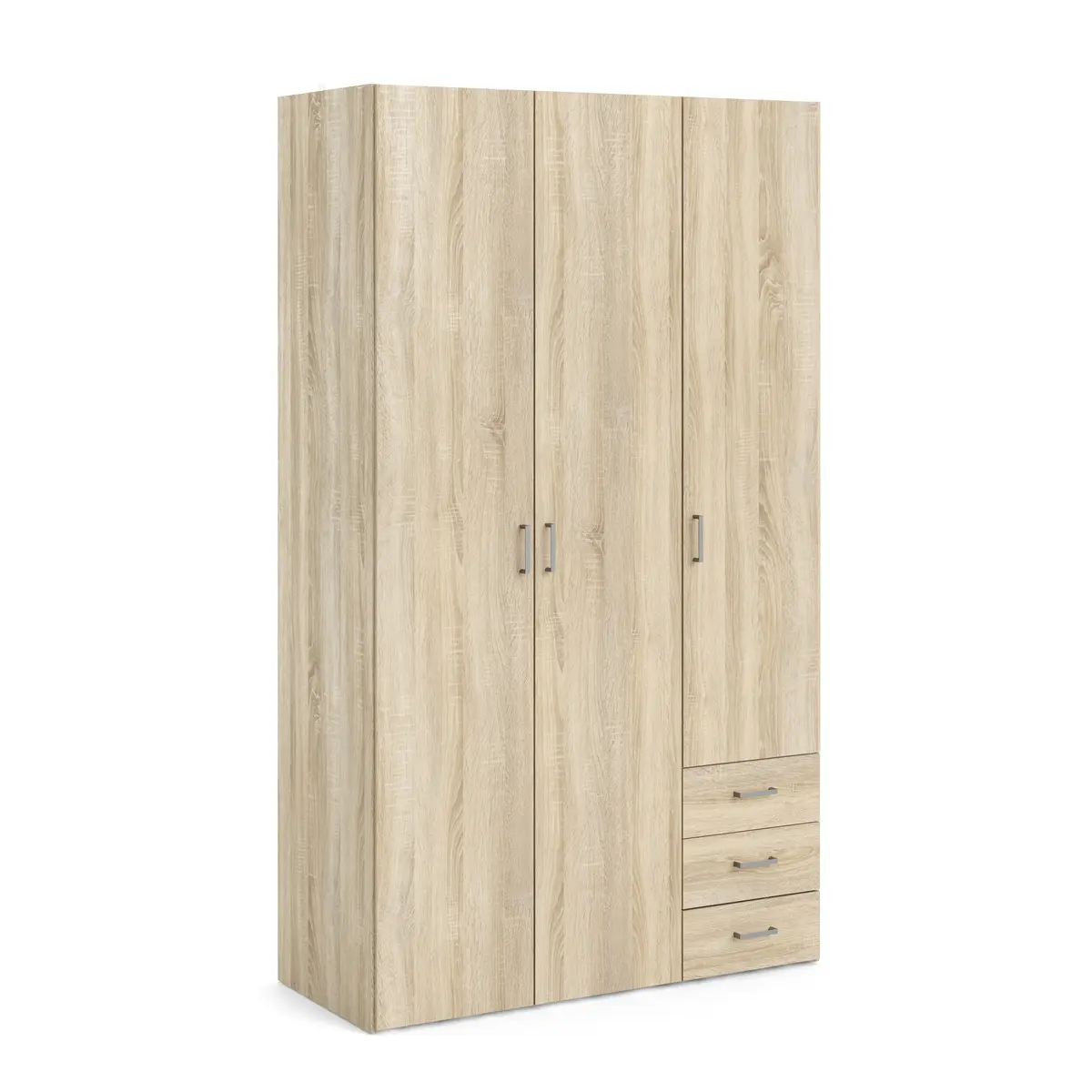 Drehtürenschrank- B ca. 116 cm, Eiche Dekor