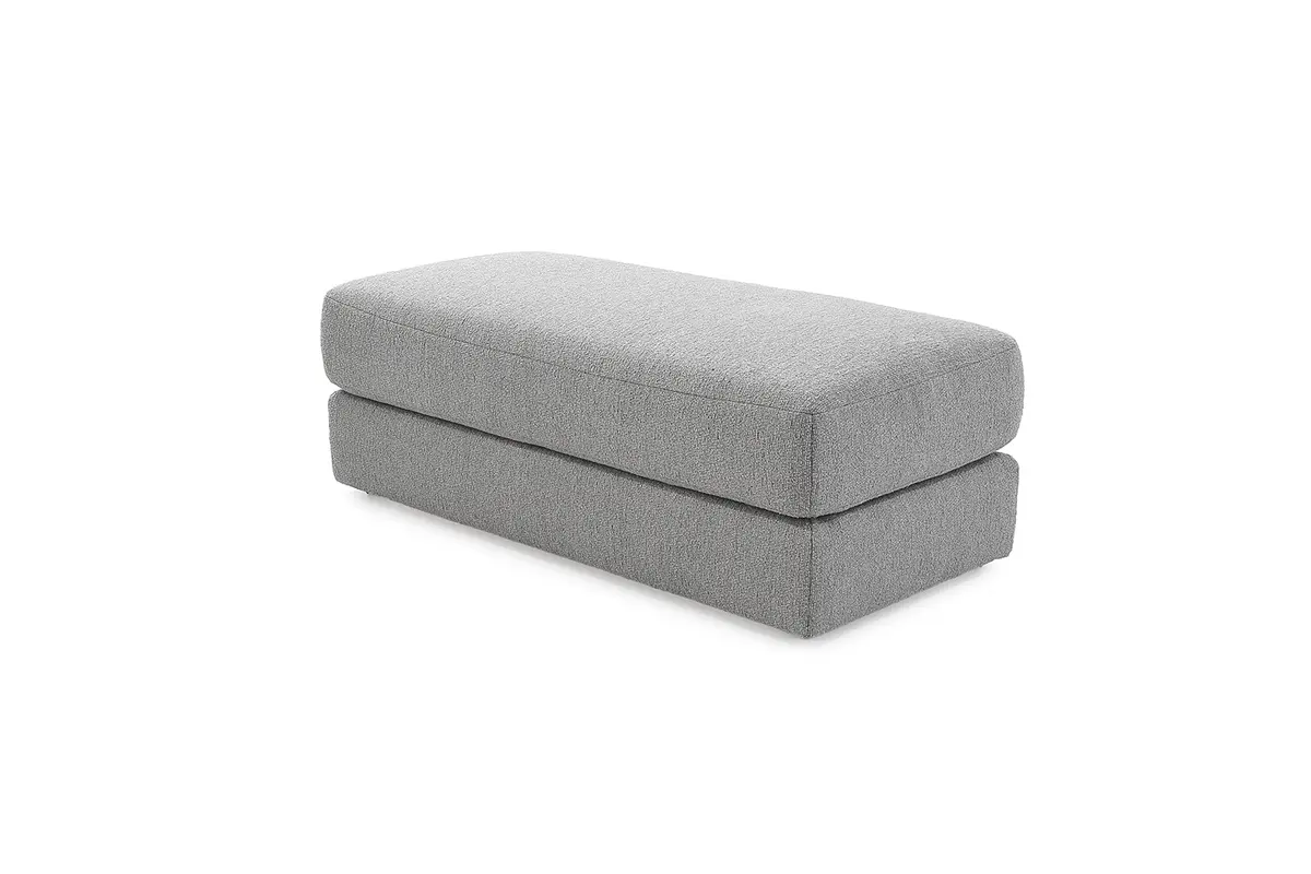 Hocker JOVIN - Stoff, Hellgrau