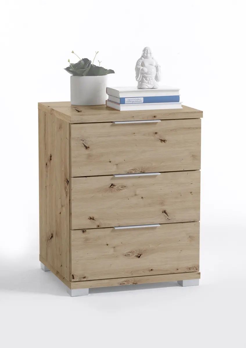 Nachtkommode- Eiche Dekor