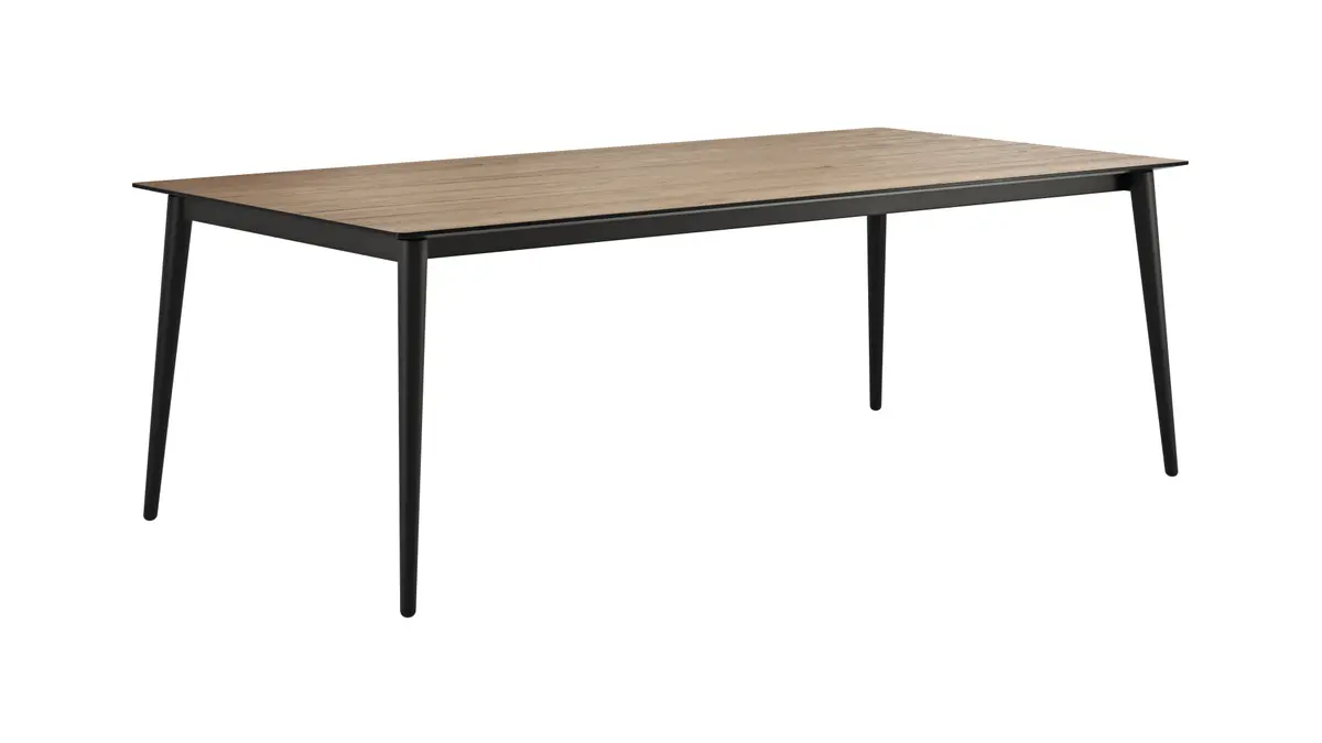 Esstisch Saltino - LB ca. 200x100 cm, Eiche Furnier vintage