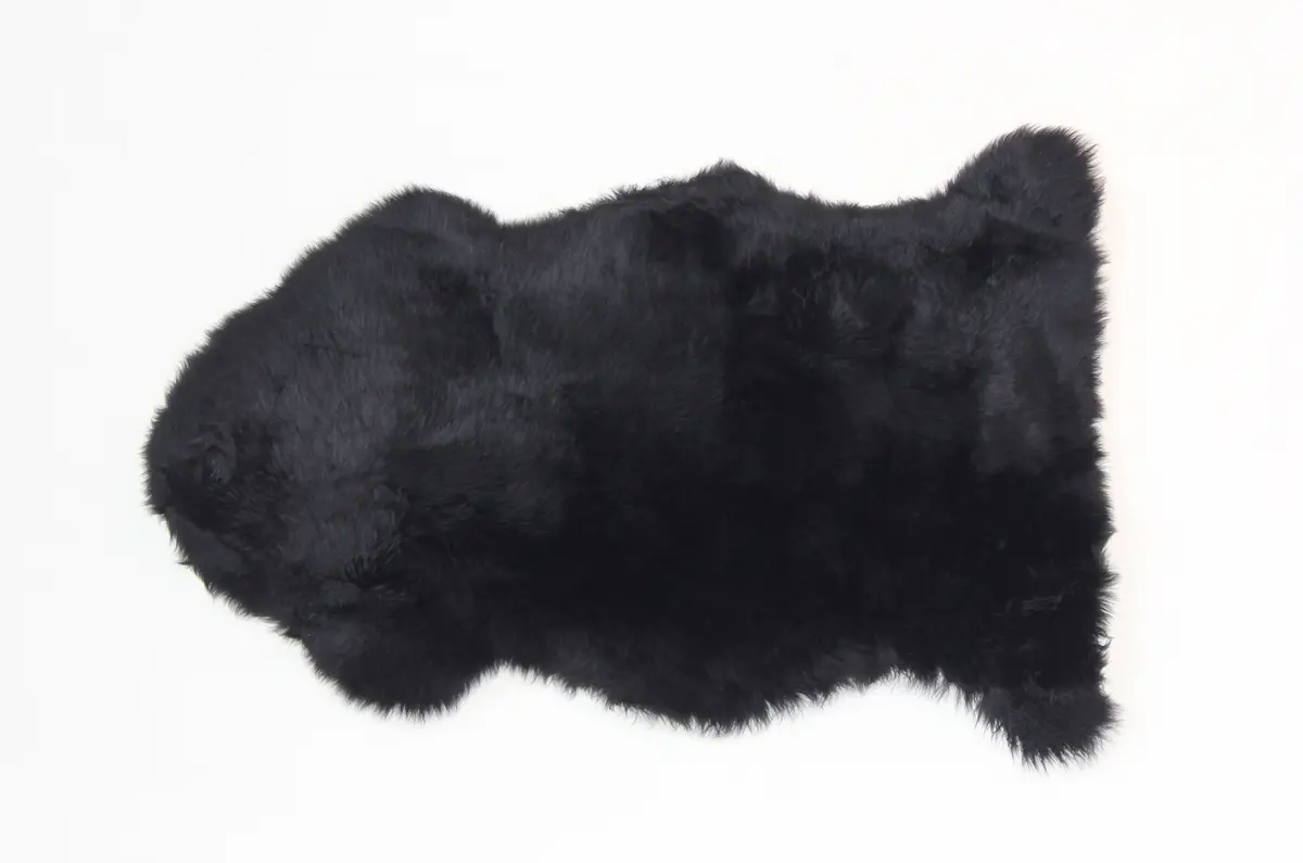 Echtfell - LB ca. 90x55 cm, Schwarz