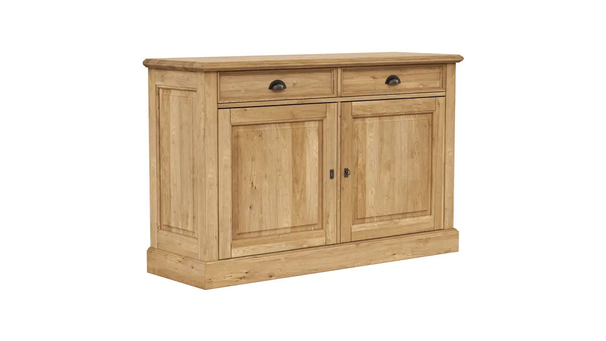 Kommode Louisiana - Wildeiche teilmassiv, geölt