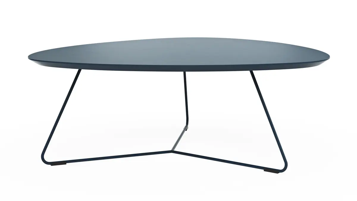 Couchtisch Fano - LBH ca. 87x78x33 cm, Fenix dunkelblau