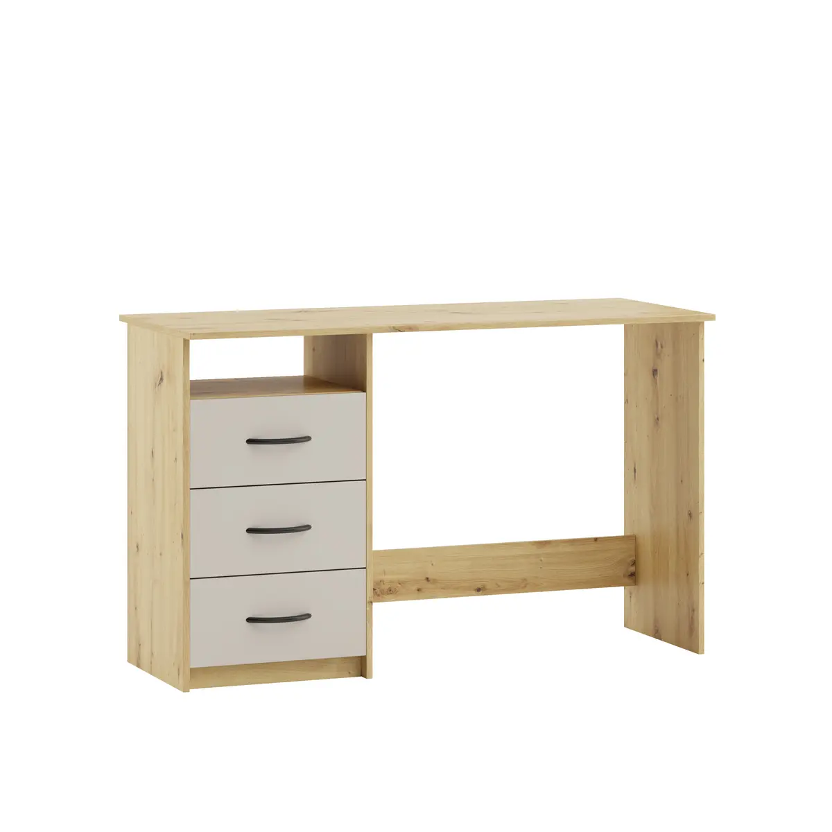 Schreibtisch - LB ca. 123x50 cm, Eiche Dekor, Kaschmir