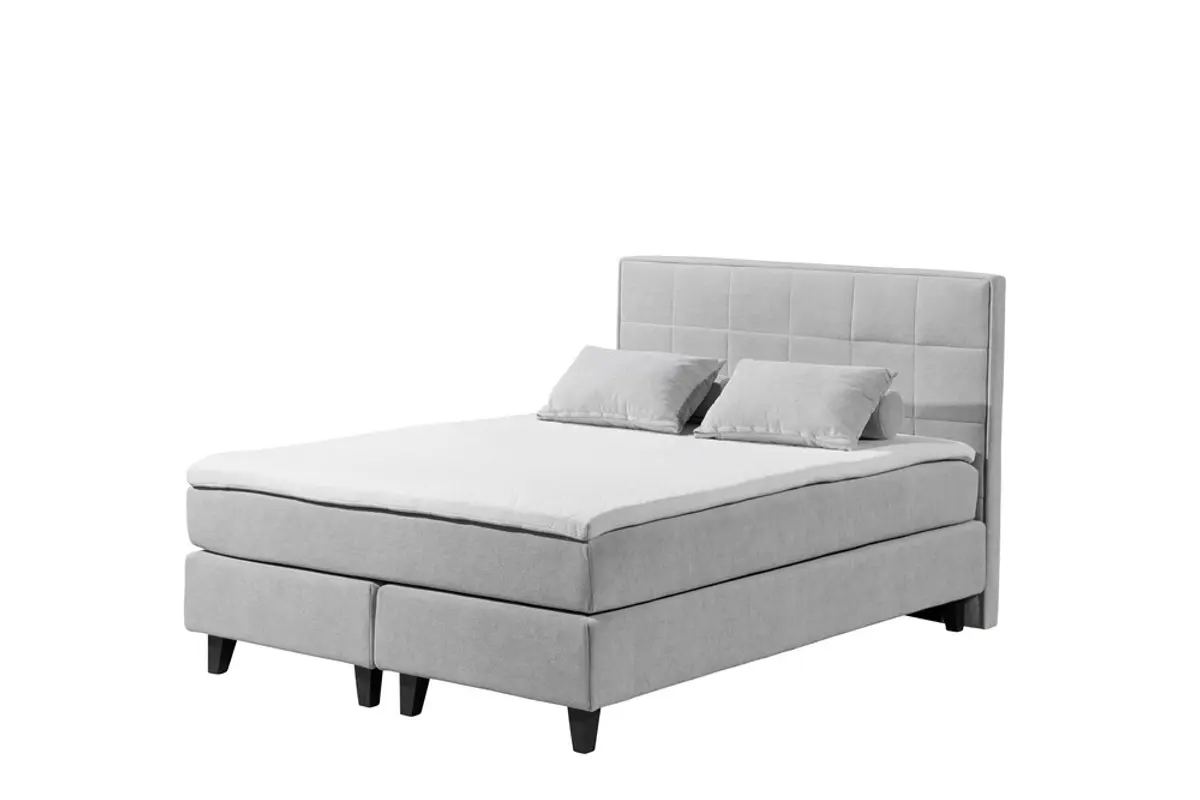 Boxbett - Liegefläche ca. 140x200 cm, Stoff, Anthrazit