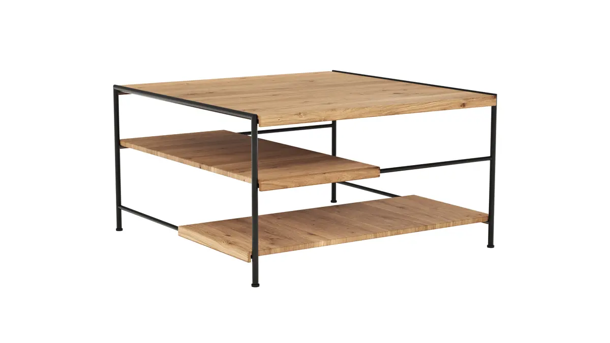 Couchtisch Hartford - BHT ca. 80x44x80 cm, Eiche massiv