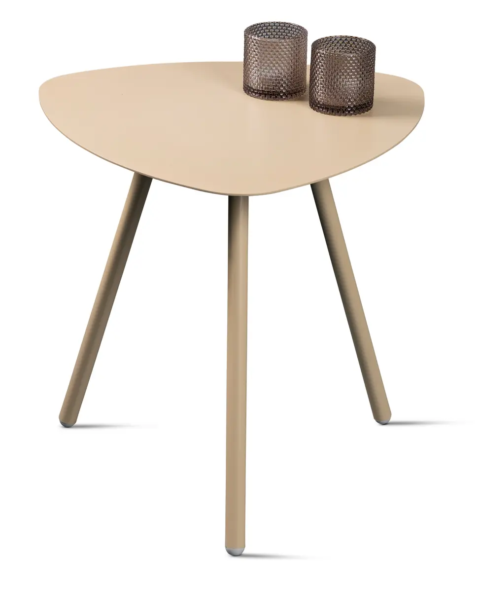 Beistelltisch - LB ca. 50x50 cm, Cremeweiß