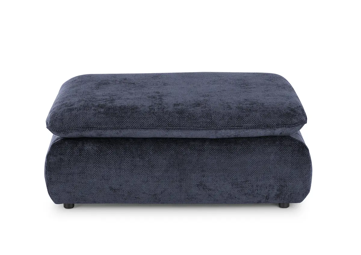 Hocker - Stoff, Dunkelblau