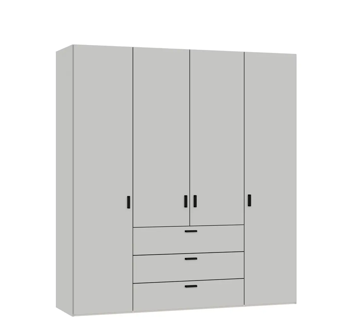 Drehtürenschrank JOIN IT- B ca. 202 cm, Hellgrau
