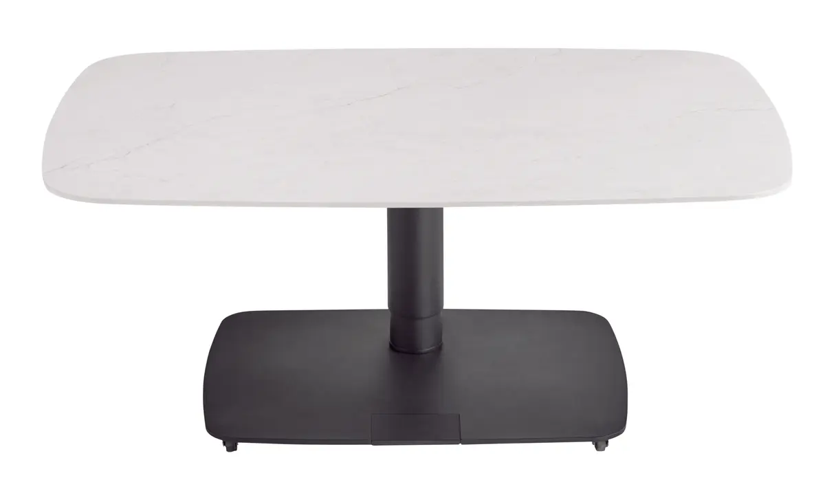 Couchtisch Camas - LBH ca. 100x65x42 cm, Keramik, Creme