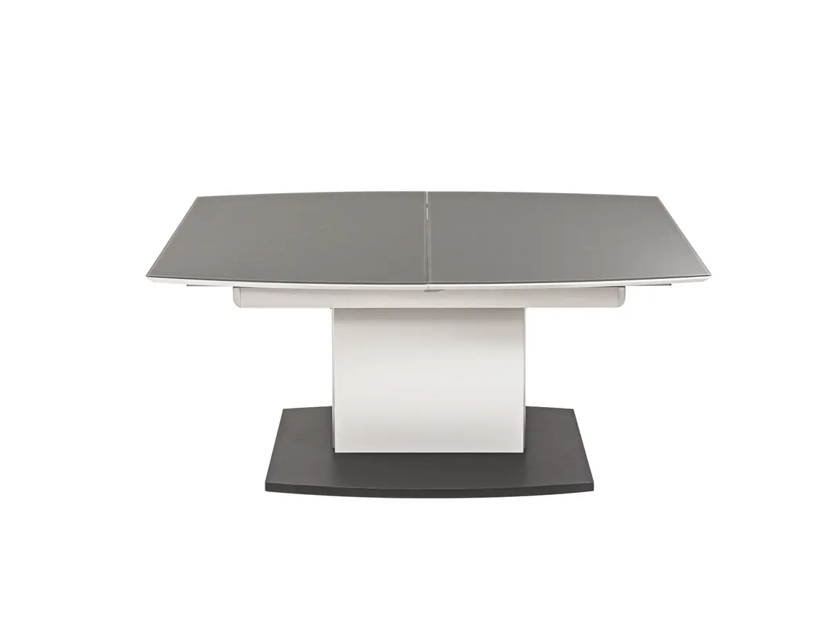 Couchtisch - höhenverstellbar/ausziehbar, LBH. ca. 115(155)x70x53-72 cm, Glas, Grau