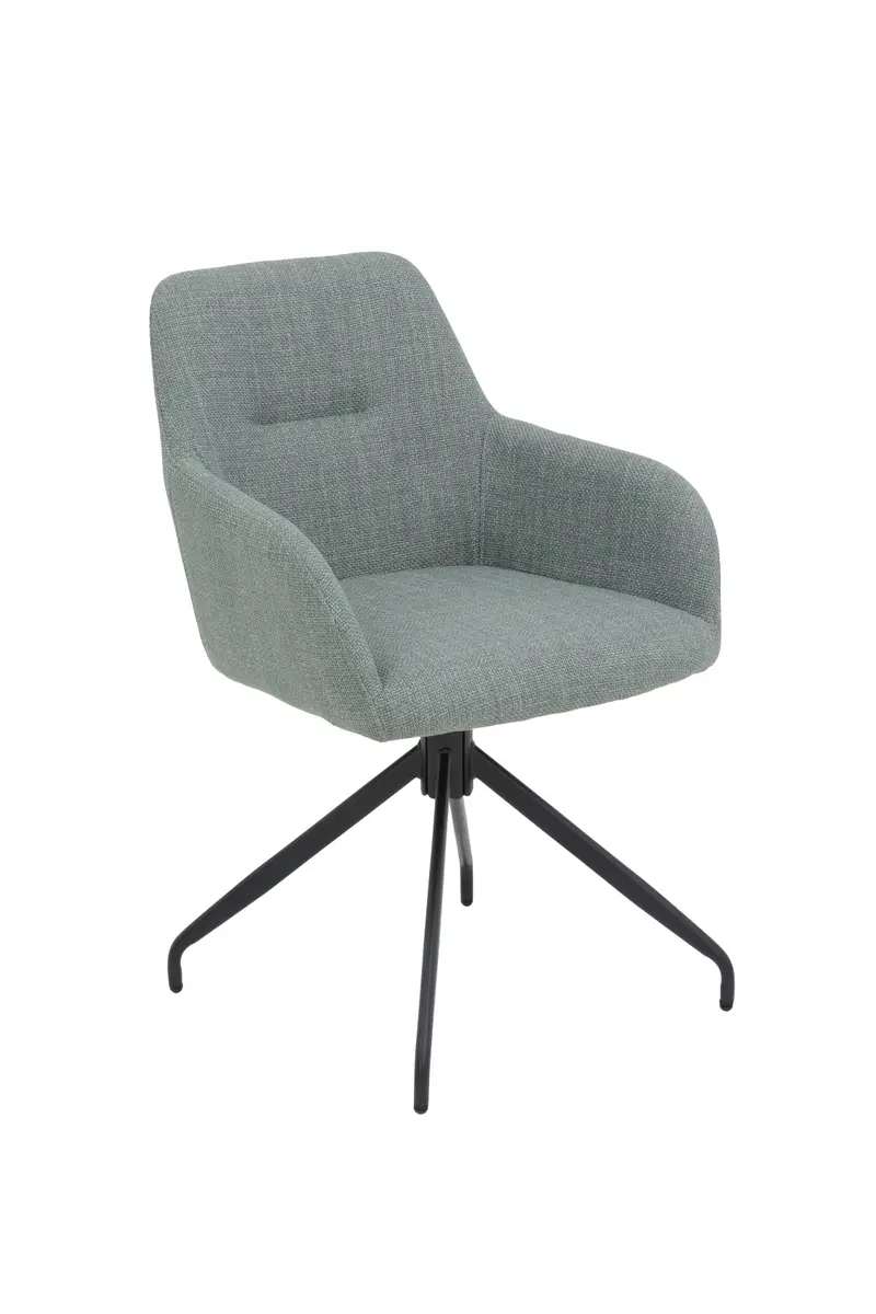 Armlehnstuhl - drehbar, Stoff, Mint