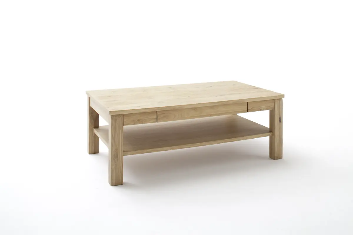 Couchtisch - Schubkasten, LBH ca. 117x65x42 cm,  Eiche teilmassiv