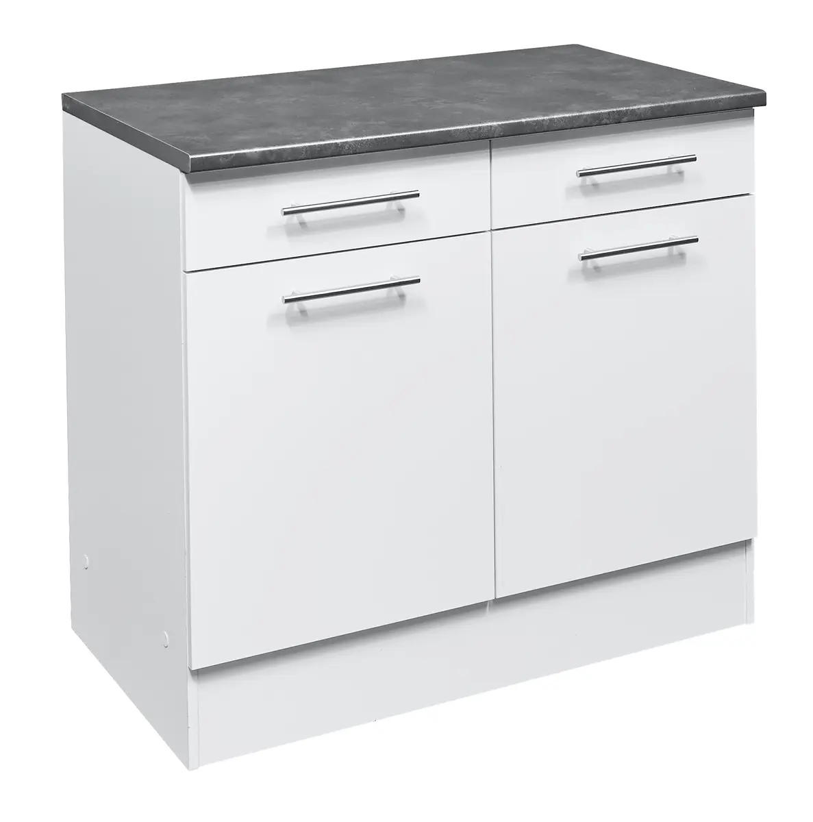 Unterschrank- B ca. 100 cm, Weiß, Matt