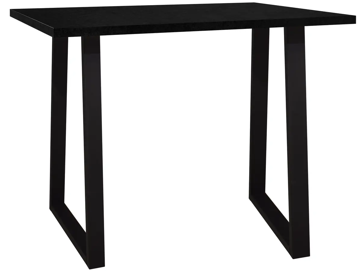 Bartresentisch - LB ca. 120x70 cm, Schwarzstahl, Schwarz