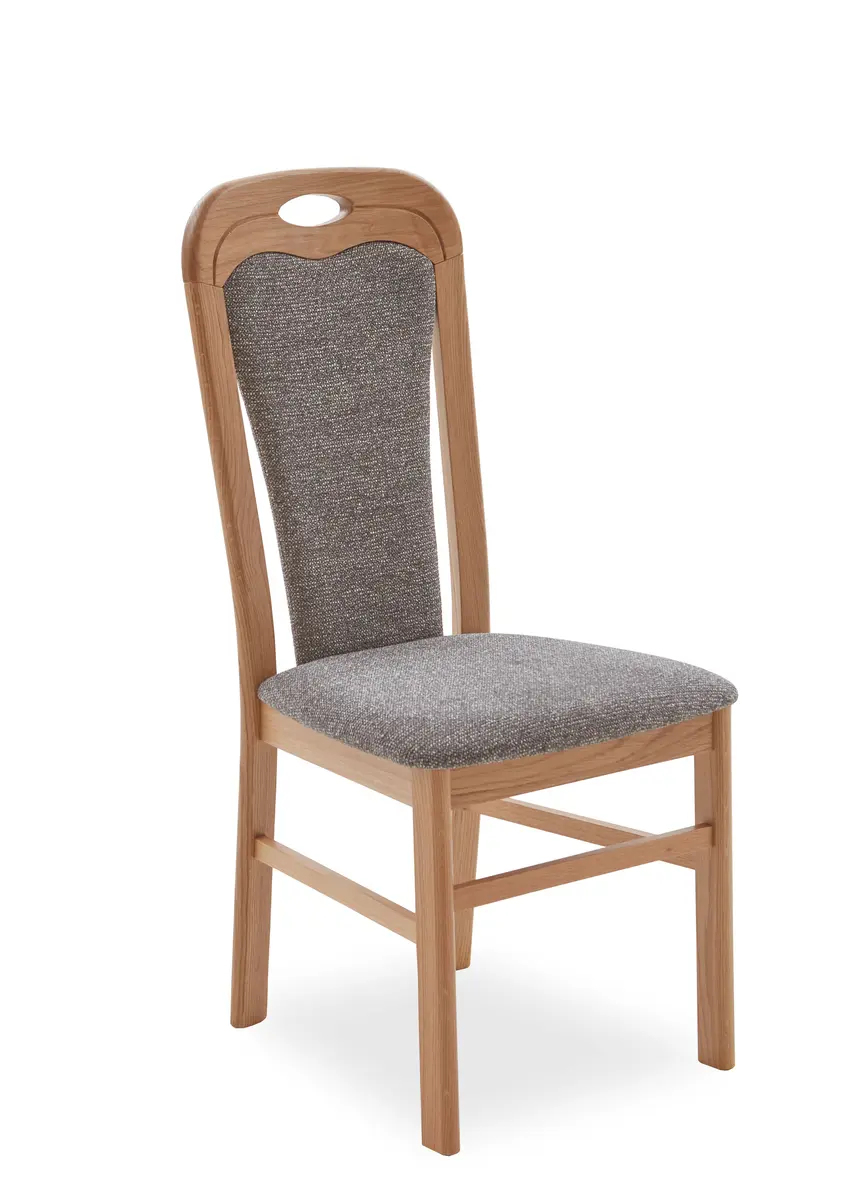 Polsterstuhl - Stoff, Grau