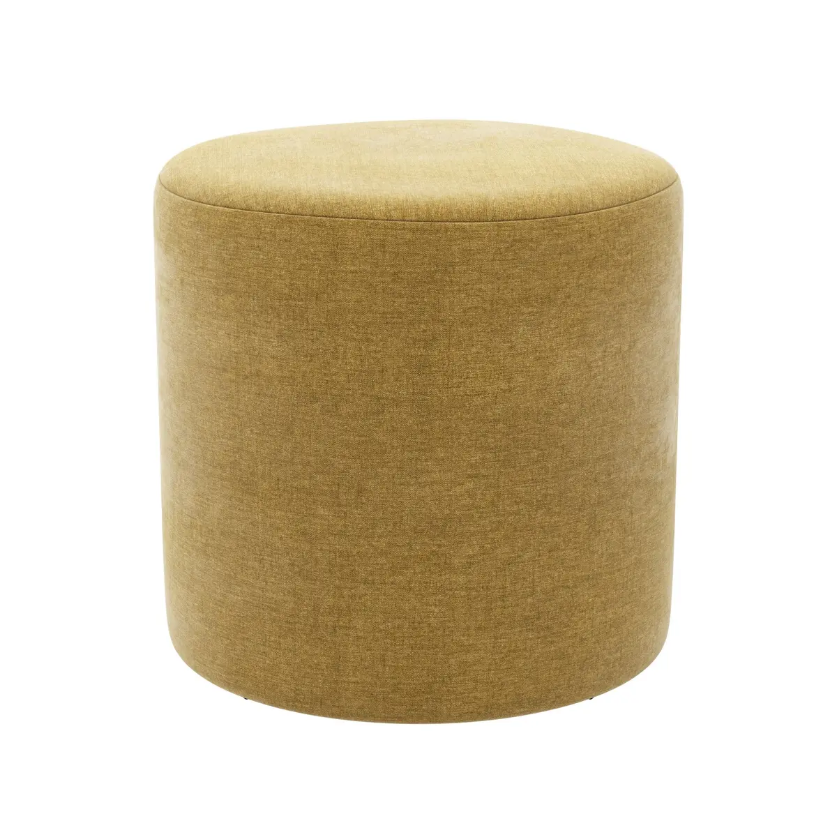 Hocker - D. ca. 40cm, Stoff, Senfgelb