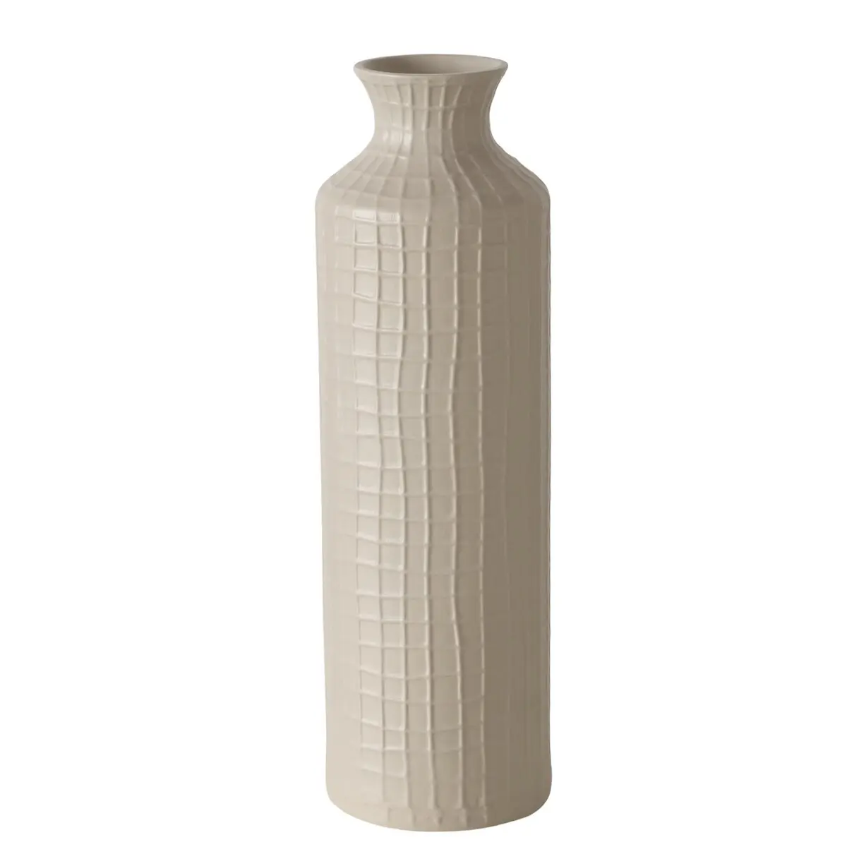 Deko-Vase - LBH ca 13,5 x 13,5x41 cm, Hellbraun