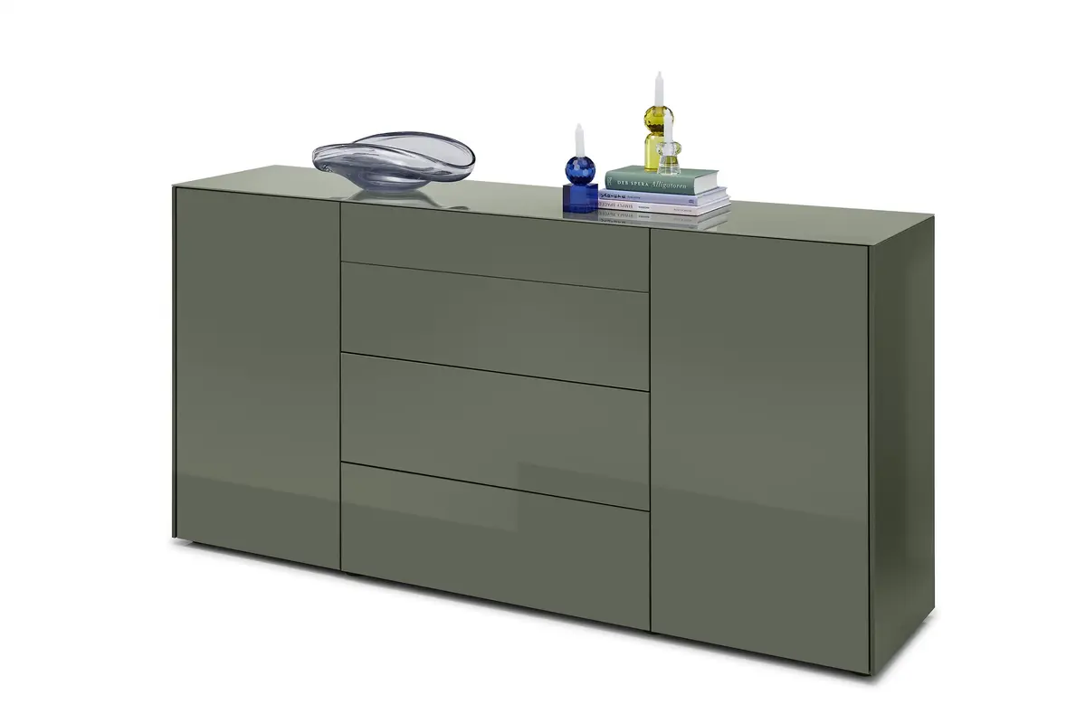 Kommode - B ca. 179 cm, Olivgrün