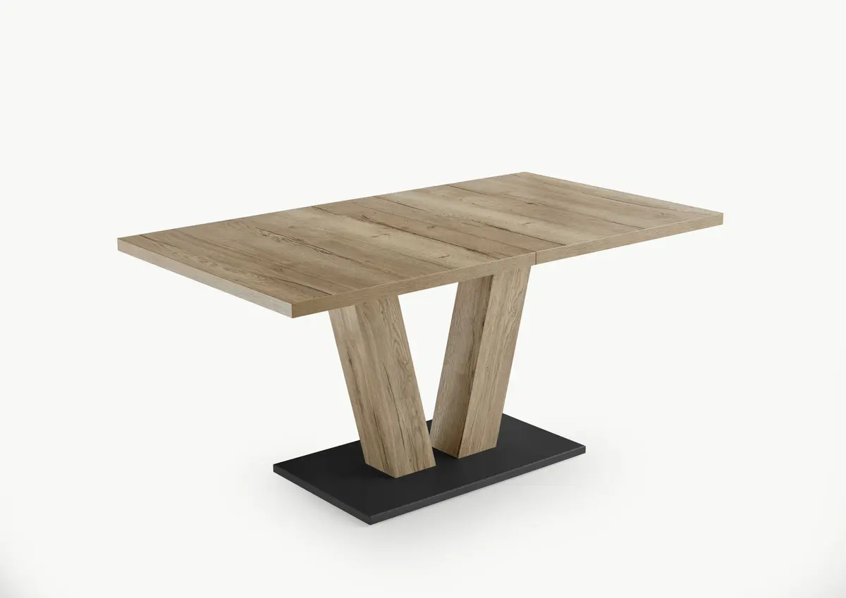 Esstisch EM Simuni - ausziehbar, LB ca. 140(220)x90 cm, Halifax natur