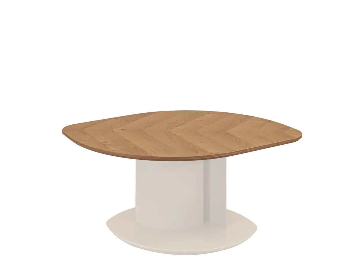 Couchtisch - höhenverstellbar, LBH ca. 106x70x47 cm, Wildeiche Furnier