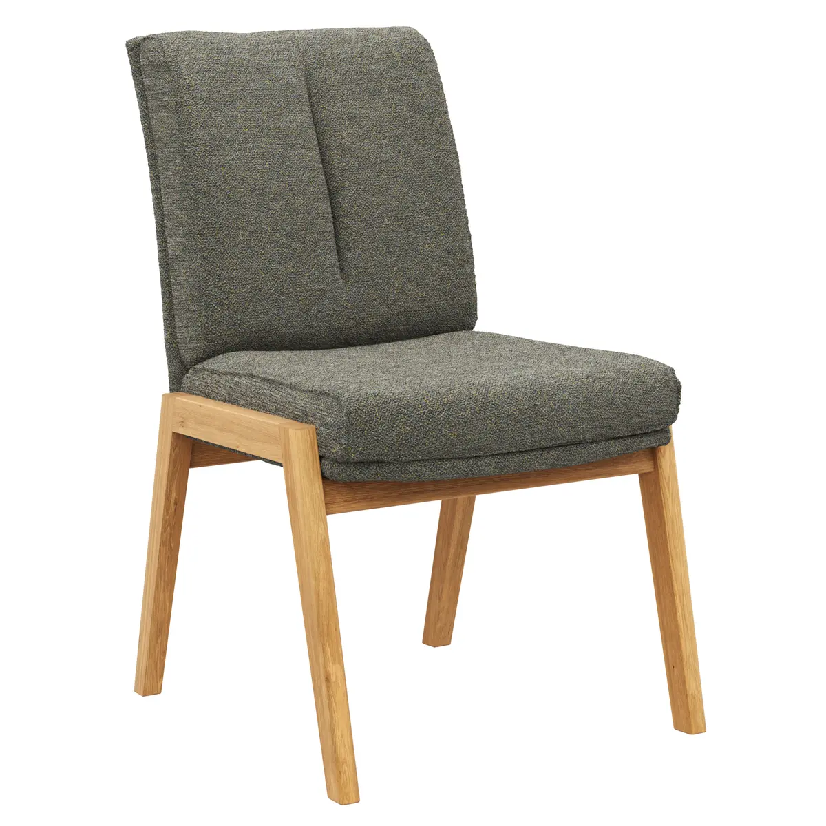 Stuhl Flore 2 - Stoff, Graugrün