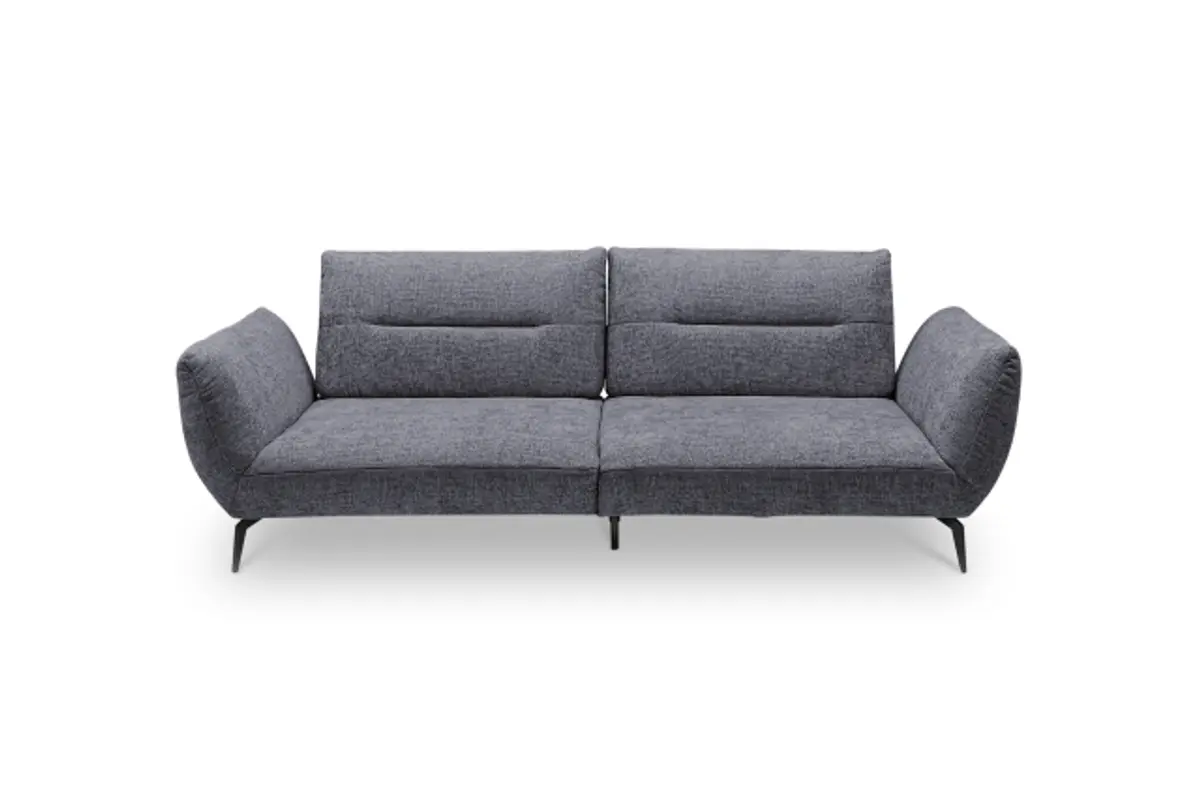 Megasofa PAYTON - 3-Sitzer, Stoff, Graublau