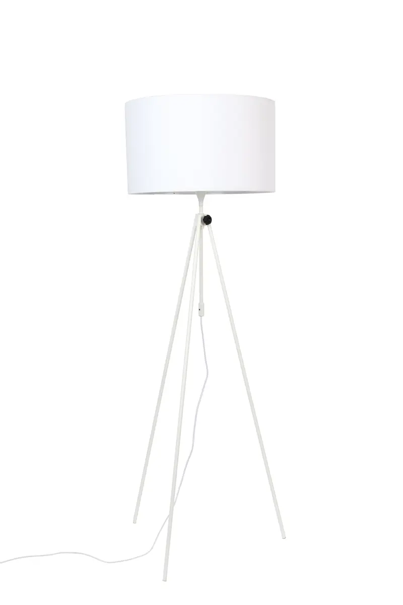 Stehleuchte - DH ca. 50x153-181 cm, Weiß