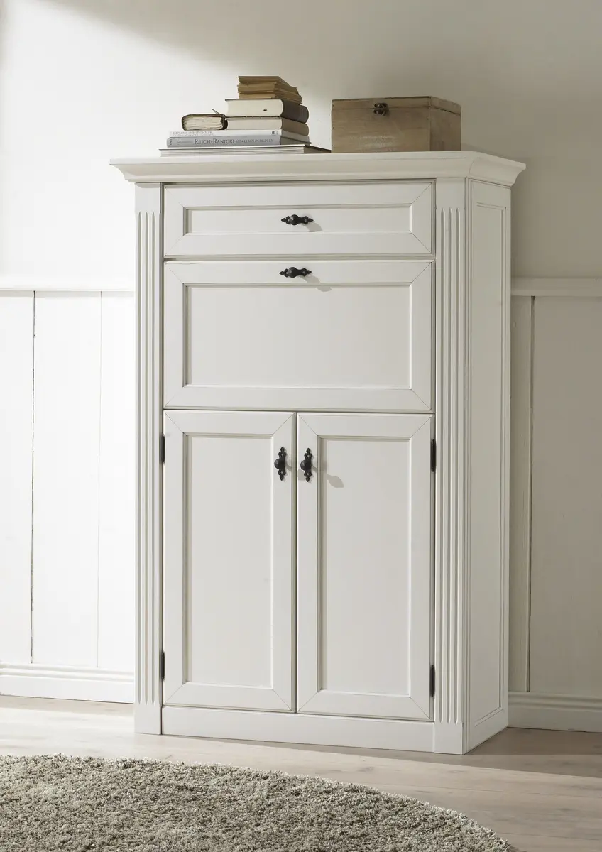 Sekretär - Lack, weiß