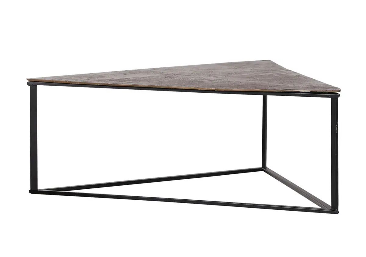 Couchtisch Mix Match - LBH ca. 104x106x40 cm, Metall, Schwarz