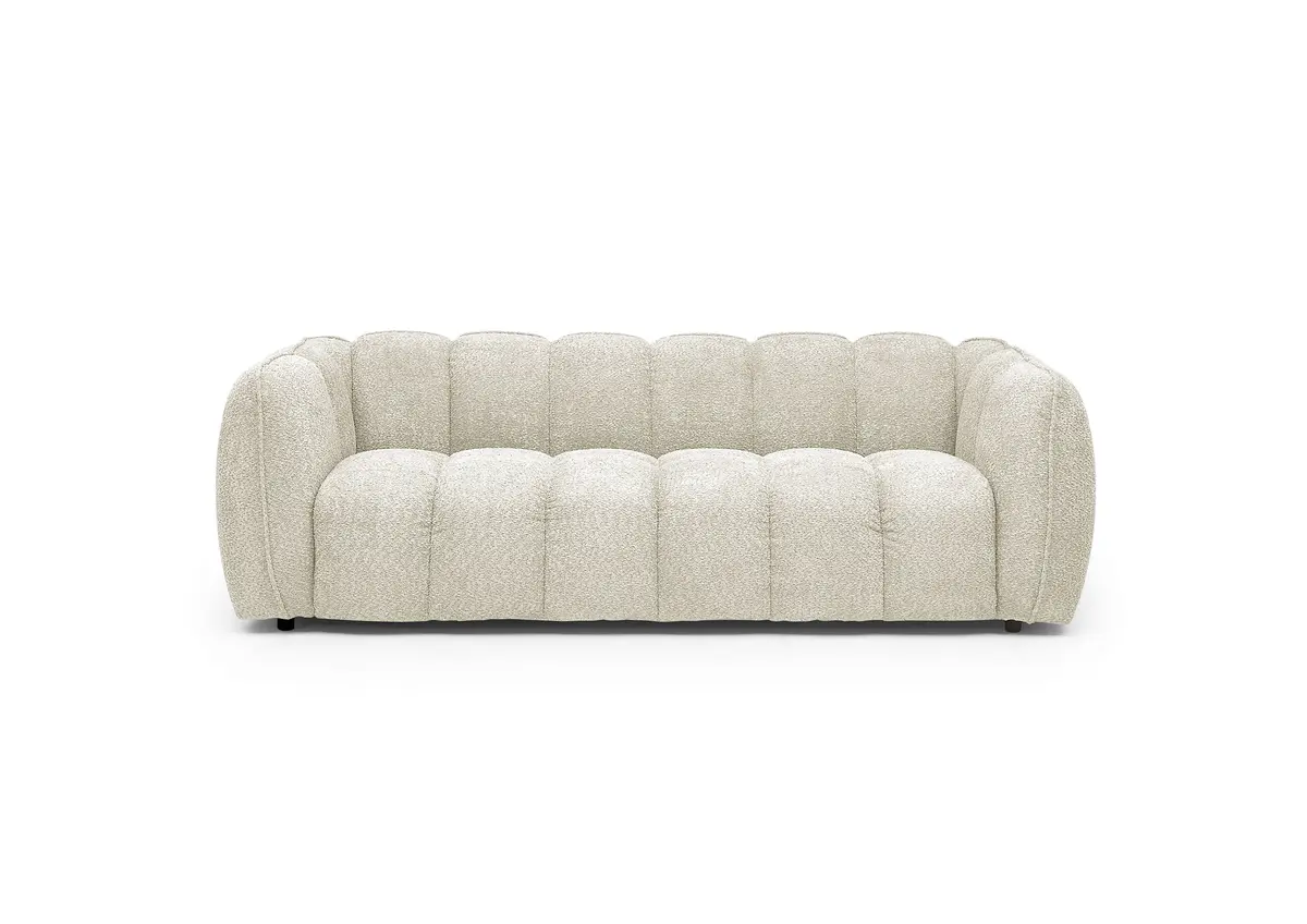 Megasofa  - 2-Sitzer, Stoff, Creme